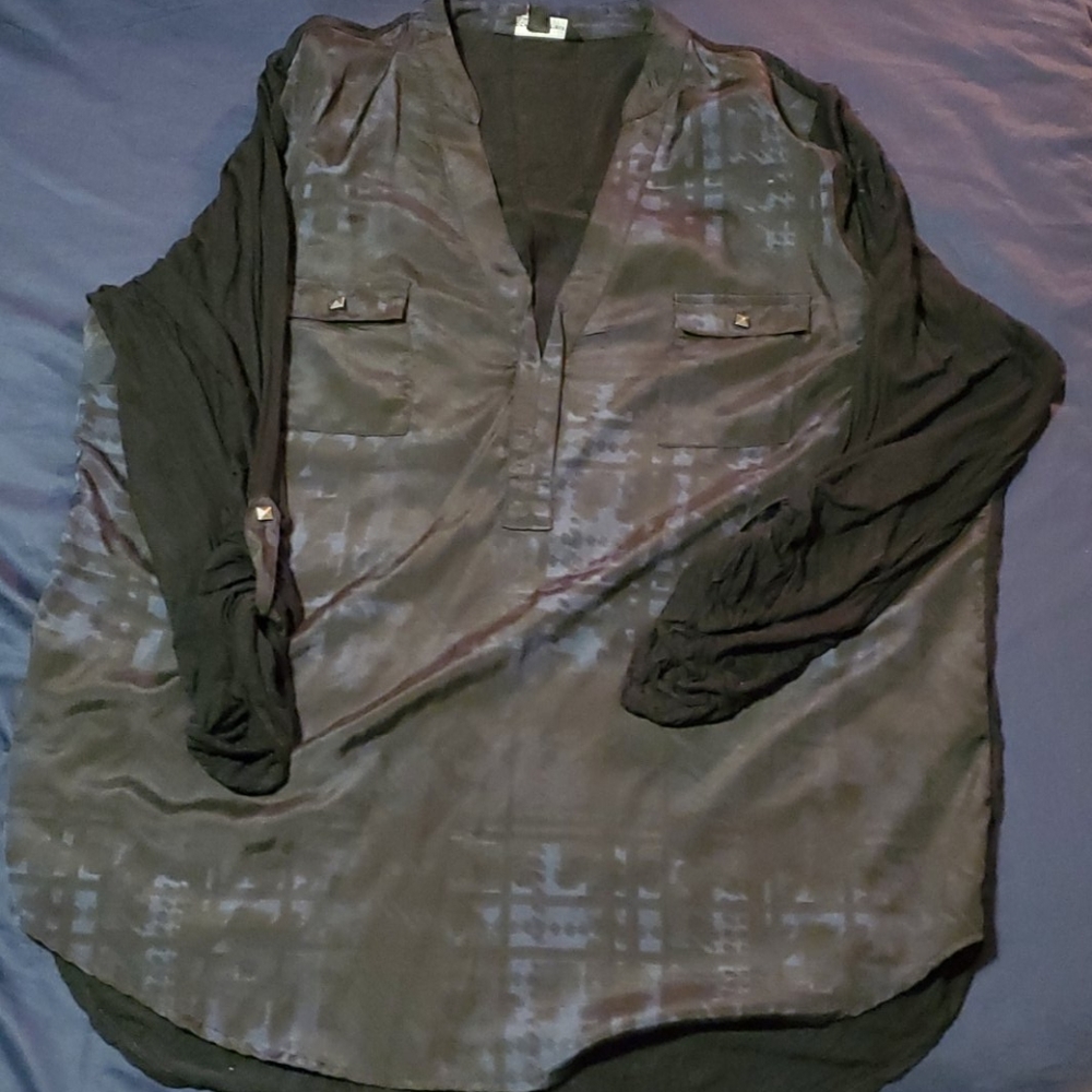 Black and Blue Blouse
